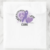 Alzheimers PLC Runder Aufkleber (Tasche)