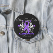 Alzheimer's Ribbon bekämpfen Demenz Bewusstsein Button (Beispiel)