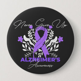 Alzheimer's Ribbon bekämpfen Demenz Bewusstsein Button