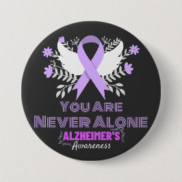 Alzheimer's Ribbon bekämpfen Demenz Bewusstsein Button