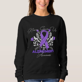 Alzheimer's Ribbon bekämpfen Demenz Bewusstsein Sweatshirt