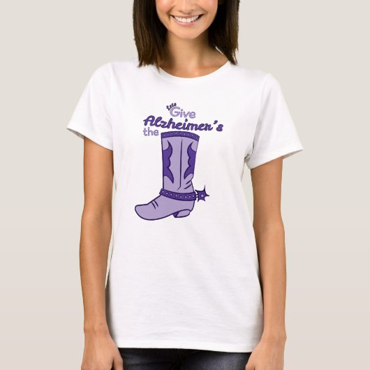 Alzheimers Stiefel-Shirt #2 T-Shirt (Vorderseite)