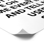 Alzheimer's Superhero Funny Poster (Ecke)