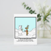 Am 24. Dezember beschäftigt Postkarte (Stehend Vorderseite)