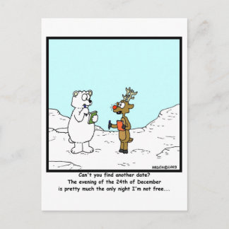 Am 24. Dezember beschäftigt Postkarte