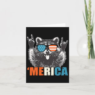 Am 4. Juli Amerika Party im US-Raccoon Karte