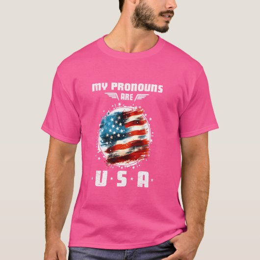 Am 4. Juli amerikanisches Sprichwort meine Pronos  T-Shirt (Vorderseite)