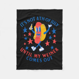 Am 4. Juli, bis mein Weiner aus der Sonne kommt Fleecedecke