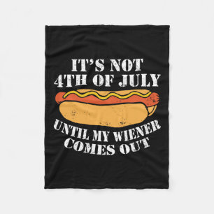 Am 4. Juli, bis meine Dackel die Wurst bekommt Fleecedecke