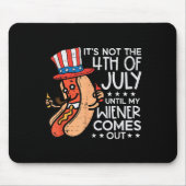 Am 4. Juli bis meine Dackel herauskommt Funny Hotd Mousepad (Vorne)