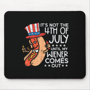Am 4. Juli bis meine Dackel herauskommt Funny Hotd Mousepad