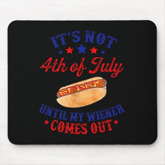 Am 4. Juli, bis meine Dackel kommt Mousepad (Vorne)