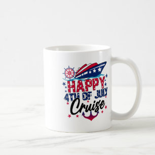 Am 4. Juli Cruise Patriotic American Cruisi Kaffeetasse