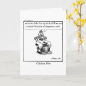 Am 4. Juli die Grußkarte von Funny! Karte (Gelbe Blume)