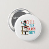 Am 4. Juli feiern Patriotic Indepen Button (Vorne & Hinten)