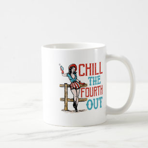 Am 4. Juli feiern Patriotic Indepen Kaffeetasse