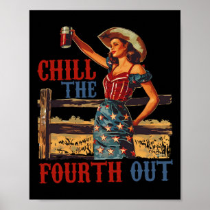 Am 4. Juli feiert Patriotic W. Poster