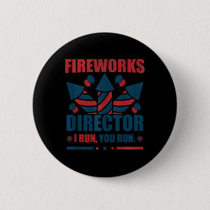 Am 4. Juli Feuerwerk Direktor Ich leite Sie laufen Button