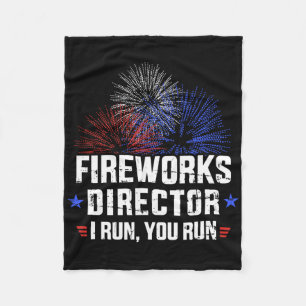 Am 4. Juli Feuerwerk Direktor Ich leite Sie laufen Fleecedecke