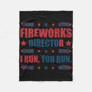 Am 4. Juli Feuerwerk Direktor Ich leite Sie laufen Fleecedecke