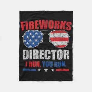 Am 4. Juli Feuerwerk Direktor Ich leite Sie laufen Fleecedecke