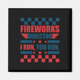 Am 4. Juli Feuerwerk Direktor Ich leite Sie laufen Magnet
