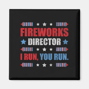 Am 4. Juli Feuerwerk Direktor Ich leite Sie laufen Magnet