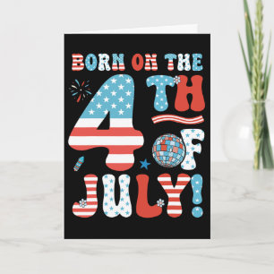 Am 4. Juli Geboren 4. Juli Geburtstag Pa Karte
