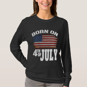 AM 4. JULI GEBOREN T-Shirt