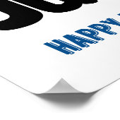 Am 4. Juli geschlossen Fenstersigne Poster (Ecke)