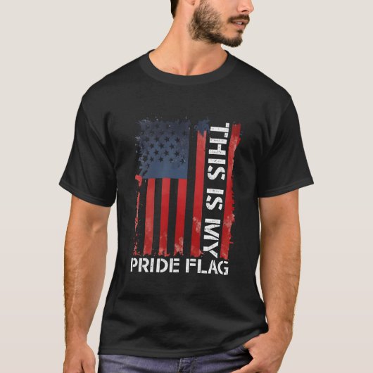 Am 4. Juli ist das mein Stolz Flag USA T-Shirt (Vorderseite)
