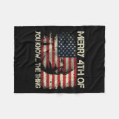 Am 4. Juli kennen Sie das Ding gegen den Biden Fleecedecke (Vorderseite (Horizontal))