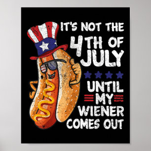 Am 4. Juli kommt die Hot Dog Dackel Grillen Par Poster