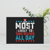 Am 4. Juli nehmen Sie Selbis am höchstwahrscheinli Einladung (Stehend Vorderseite)