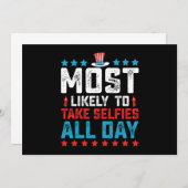 Am 4. Juli nehmen Sie Selbis am höchstwahrscheinli Einladung (Vorne/Hinten)