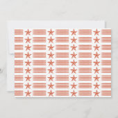 Am 4. Juli Party der Unabhängigkeit | Washington Einladung (Rückseite)