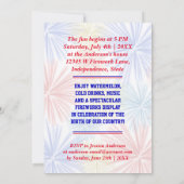 Am 4. Juli Party Spaß zum Unabhängigkeitstag Einladung (Rückseite)