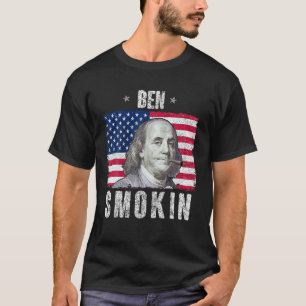 Am 4. Juli Shirt Ben rauchen Unkraut USA Patri