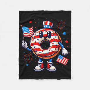 Am 4. Juli Unabhängigkeit Donut Touch meine freie Fleecedecke