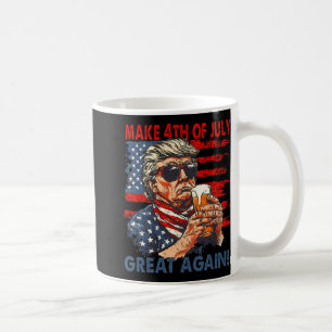 Am 4. Juli wieder viel lustige Trump-Männer trinke Kaffeetasse