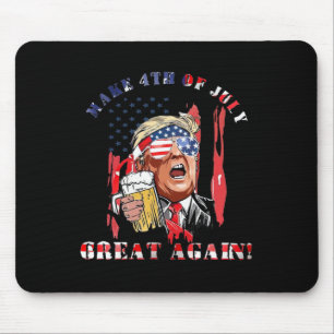 Am 4. Juli wieder viel lustige Trump-Männer trinke Mousepad
