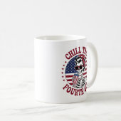 Am 4. Juli wird das vierte sonnige Skelett abgehol Kaffeetasse (VorderseiteRechts)