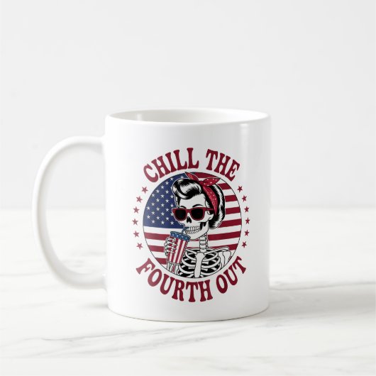 Am 4. Juli wird das vierte sonnige Skelett abgehol Kaffeetasse (Links)