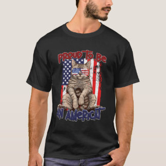 Am 4. Juli wurde die US-amerikanische Flaggenkatze T-Shirt