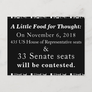Am 6. November 2018 stehen die US-Präsidentschafts Postkarte