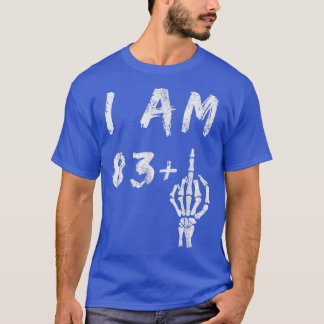 Am 84. Geburtstag bin ich 83 Plus Skeleton Middle T-Shirt