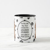 Am 8. Tag erschuf Gott Cocker-Spaniels Tasse (Zentrum)