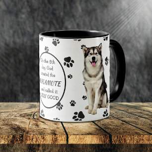 Am 8. Tag erschuf Gott den Malamute Tasse