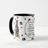 Am 8. Tag erschuf Gott Doberman Pinschers Tasse (Vorderseite Links)