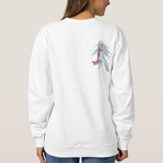 Am Abend Anime Women's Basic Sweatshirt (Rückseite)